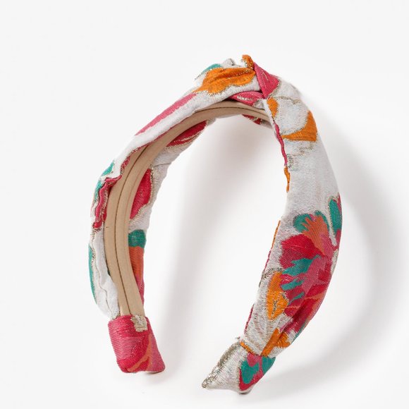 Autumn Adeigbo Floral Brocade Headband - Picture 2 of 6